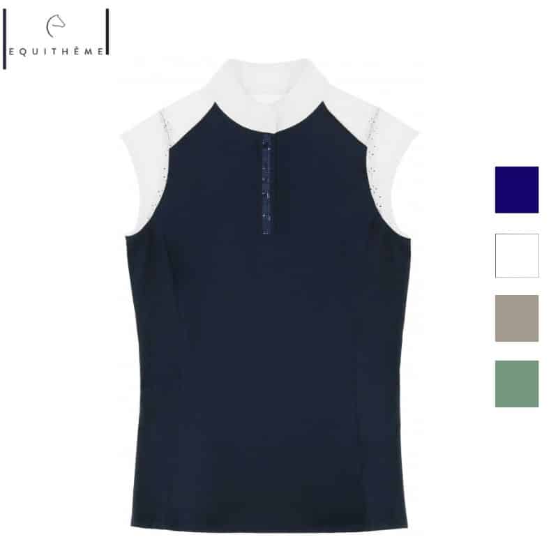 Polo concours sans manches EQUITHÈME EK Judith 962134 SS26 Sellerie Equinoxe Shop Fuveau