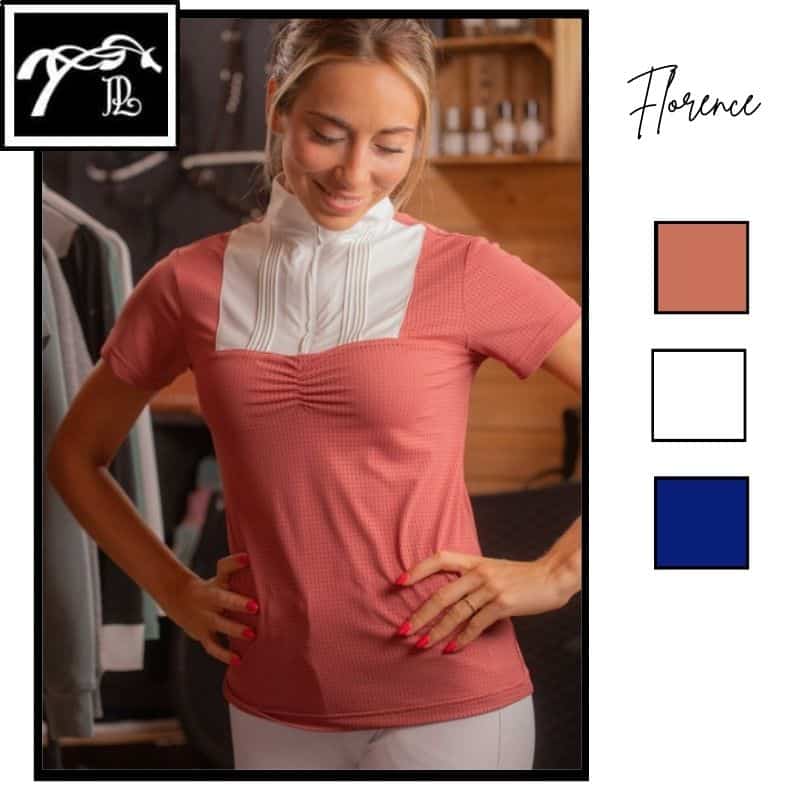 Polo de concours manches courtes Florence Pénélope Store 987924 SS 26 Sellerie Equinoxe Shop Fuveau