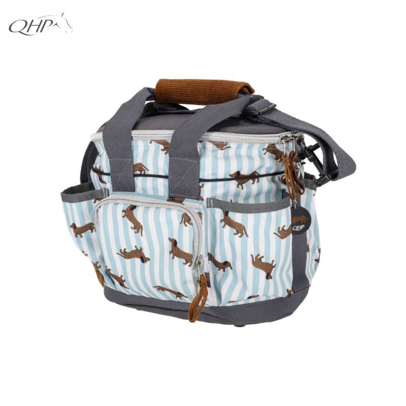 Sac à brosses Collection Stable buddy Dachshund Teckel SS26 QHP 5684 Sellerie Equinoxe Shop