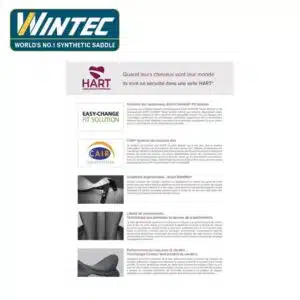 Selle WINTEC Cair Hart Sellerie Equinoxe Shop Selle WINTEC Cair Hart Sellerie Equinoxe Shop