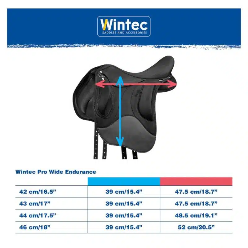 Taillant Selle WINTEC Pro Endurance Cair Hart XL 118035 118036 Sellerie Equinoxe Shop