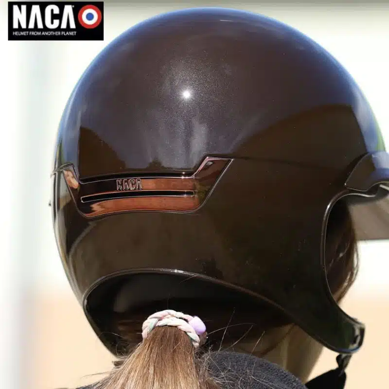 CASQUE D'EQUITATION NACA COMETE CHOCO BRONZE GLOW EDITION LIMITÉ Sellerie Equinoxe Shop Fuveau
