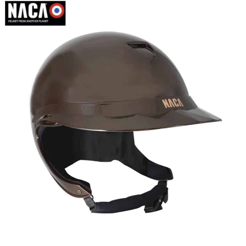 CASQUE D'EQUITATION NACA COMETE CHOCO GLOW VISIERE L EDITION LIMITÉ Sellerie Equinoxe Shop Fuveau