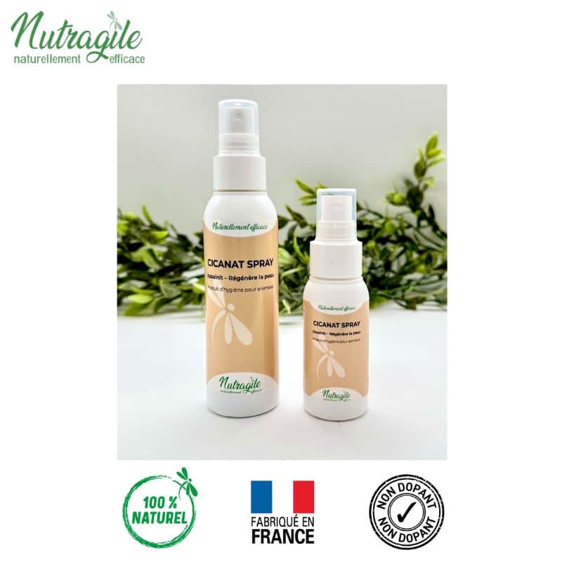 Cicanat Spray NUTRAGILE spray cicatrisant chevaux Sellerie Equinoxe Shop Fuveau