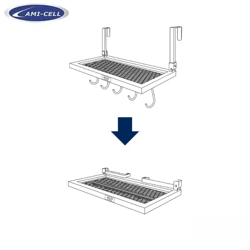 Étagère amovible pliable avec porte-brides LAMICELL 890257 Sellerie Equinoxe-Shop Fuveau Étagère amovible pliable avec porte-brides LAMICELL 890257 Sellerie Equinoxe-Shop Fuveau