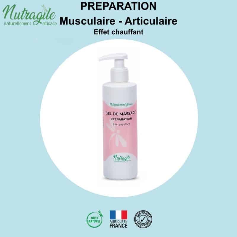 Gel de Massage chauffant Musculaire et Articulaire NUTRAGILE favorise récupération tendons articulation muscles cheval Sellerie Equinoxe Shop