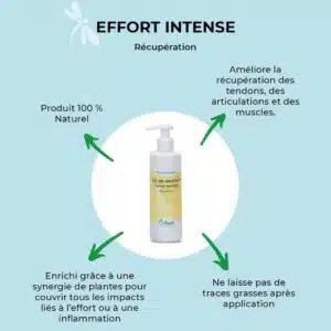 Gel de Massage effort intense NUTRAGILE favorise récupération tendons articulation muscles cheval Sellerie Equinoxe
