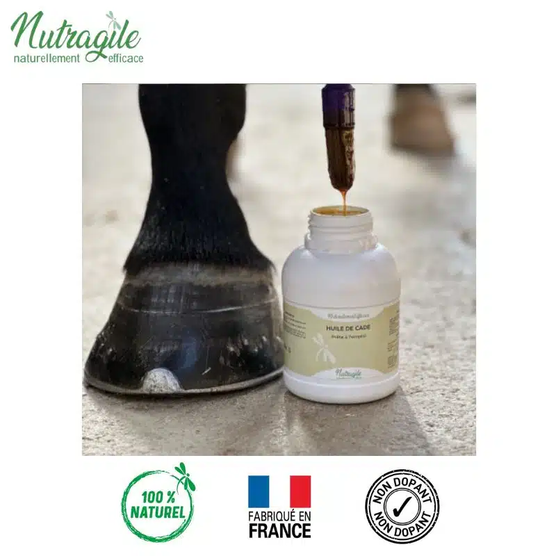 Huile de cade pour pieds des chevaux NUTRAGILE by Sellerie Equinoxe Shop Fuveau