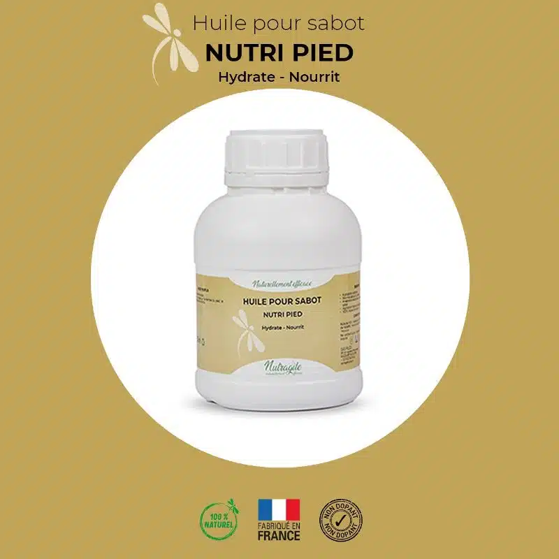 Huile pour sabot Nutri pieds chevaux NUTRAGILE Sellerie Equinoxe Shop Fuveau