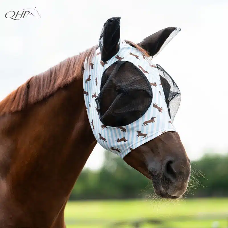 Masque anti-mouches Stable buddy teckel QHP 5689 Sellerie Equinoxe Shop Fuveau