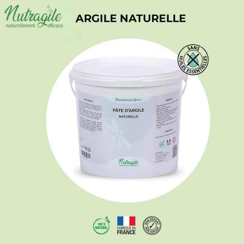 Pâte d'argile naturelle NUTRAGILE sans huiles essentiels pour chevaux Sellerie Equinoxe Shop
