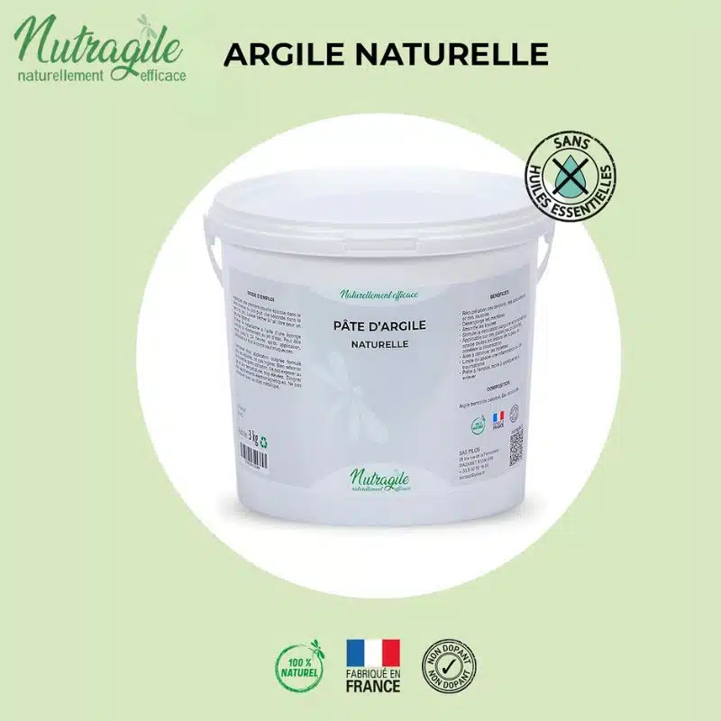 Pâte d'argile naturelle NUTRAGILE sans huiles essentiels pour chevaux Sellerie Equinoxe Shop
