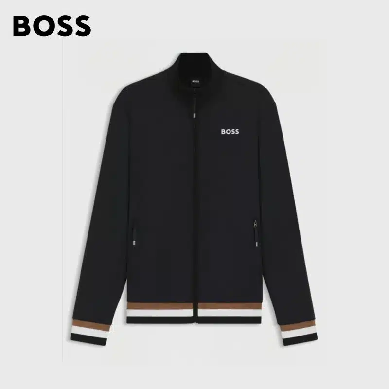 SWEAT ZIPPÉ SAMMY HOMME BOSB7M1202001 NOIR HUGO BOSS EQUESTRIAN SS6 Sellerie Equinoxe Shop Fuveau