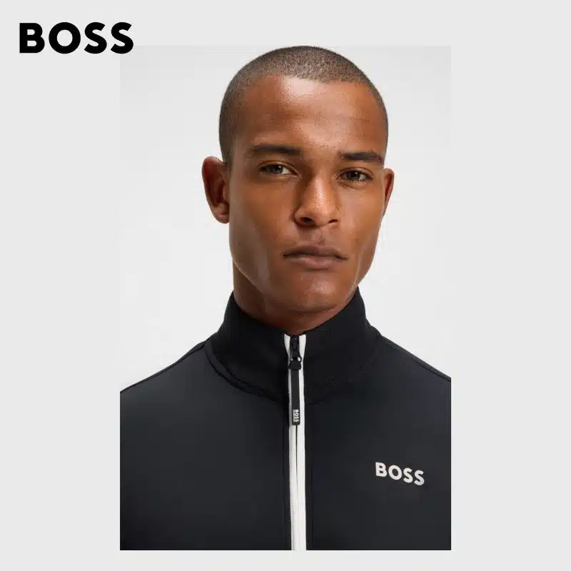 SWEAT ZIPPÉ SAMMY HOMME BOSB7M1202404 marine HUGO BOSS EQUESTRIAN SS6 Sellerie Equinoxe Shop Fuveau