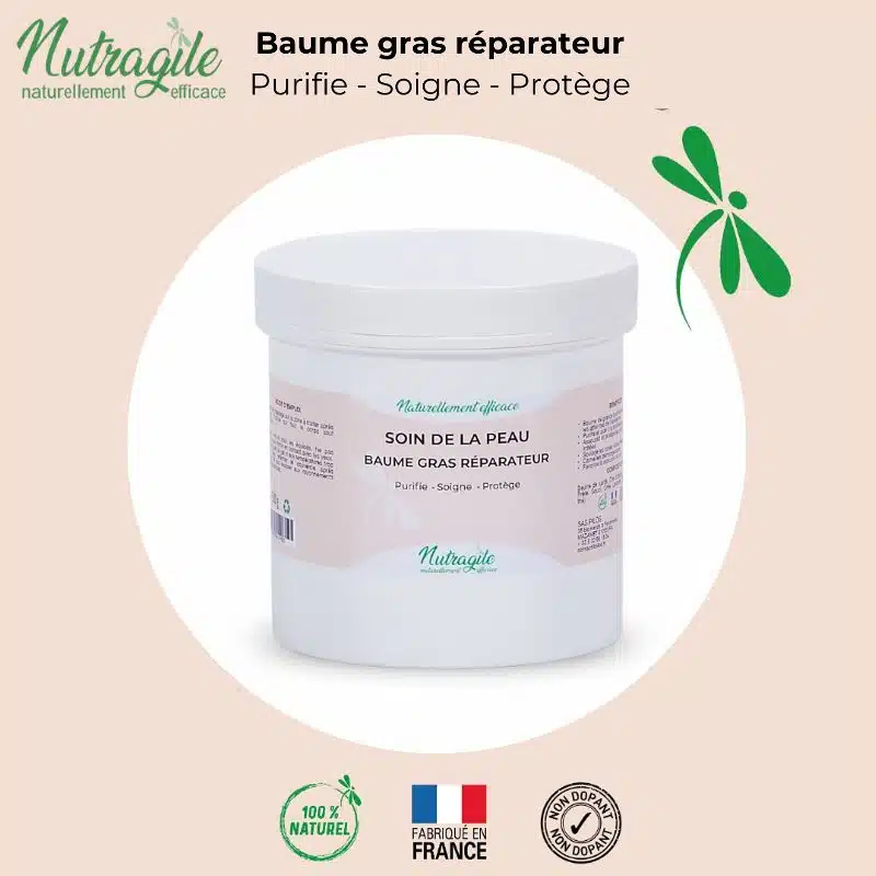 Soin de la Peau Baume Gras Réparateur NUTRAGILE chevaux Sellerie Equinoxe Shop Fuveau