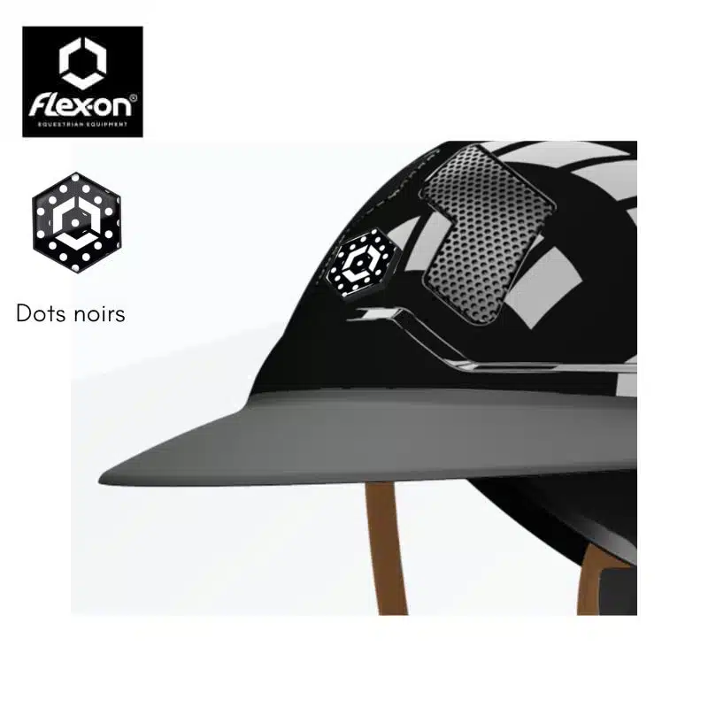 Stickers TREXON dots noirs FLEX ON Sellerie Equinoxe Shop Fuveau