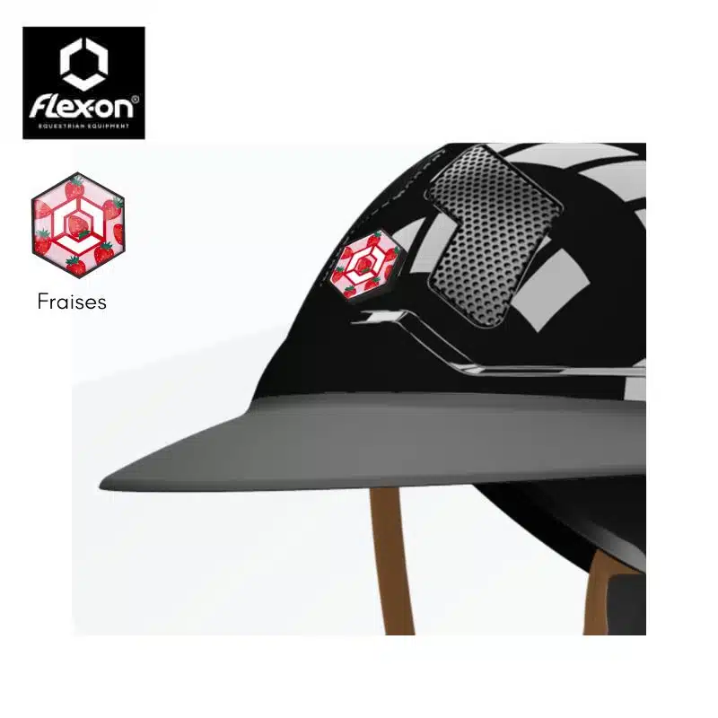 Stickers TREXON fraises FLEX ON Sellerie Equinoxe Shop Fuveau