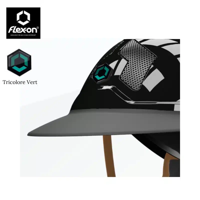 Stickers TREXON tricolore vert FLEX ON Sellerie Equinoxe Shop Fuveau