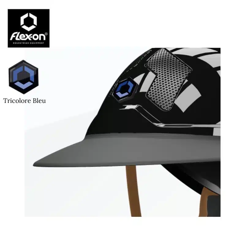 Stickers TREXON tricolore bleu FLEX ON Sellerie Equinoxe Shop Fuveau