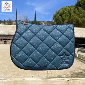 Tapis Glitter turquoise Ju et Pa SS26 Sellerie Equinoxe Shop Fuveau