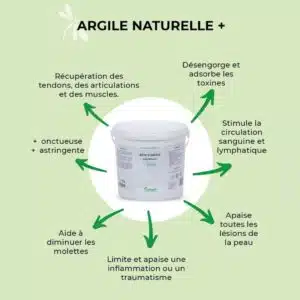 action Pâte d'argile naturelle + NUTRAGILE chevaux Sellerie Equinoxe Shop