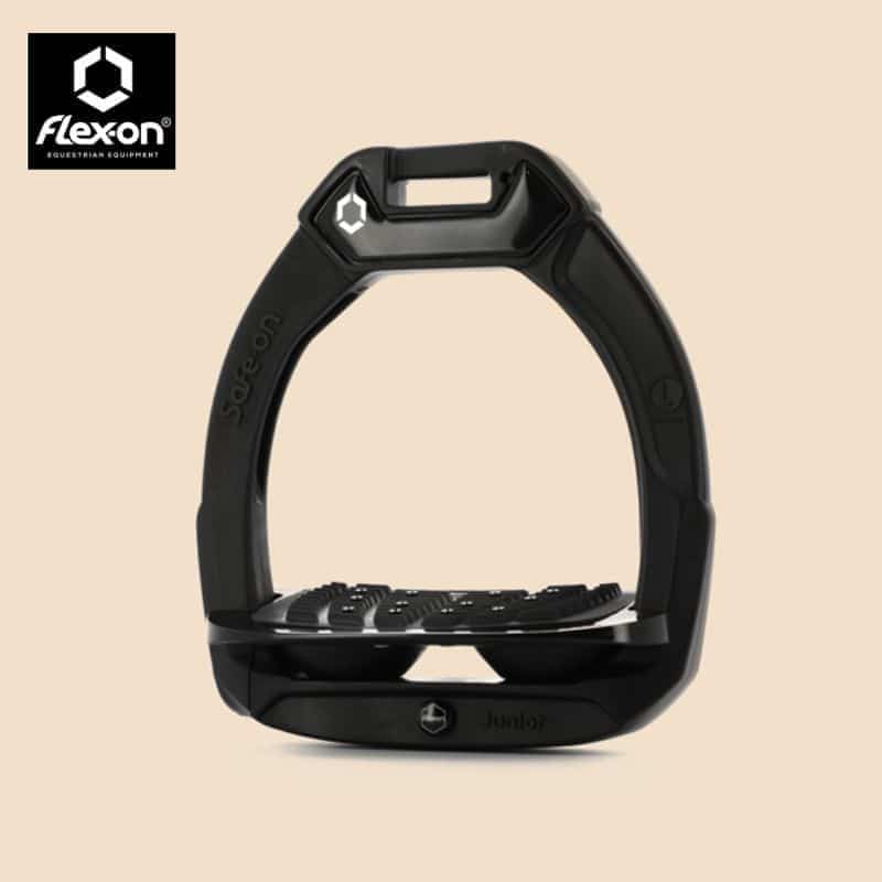 ETRIERS SAFE ON JUNIOR NOIR FLEX ON Sellerie Equinoxe Shop Fuveau