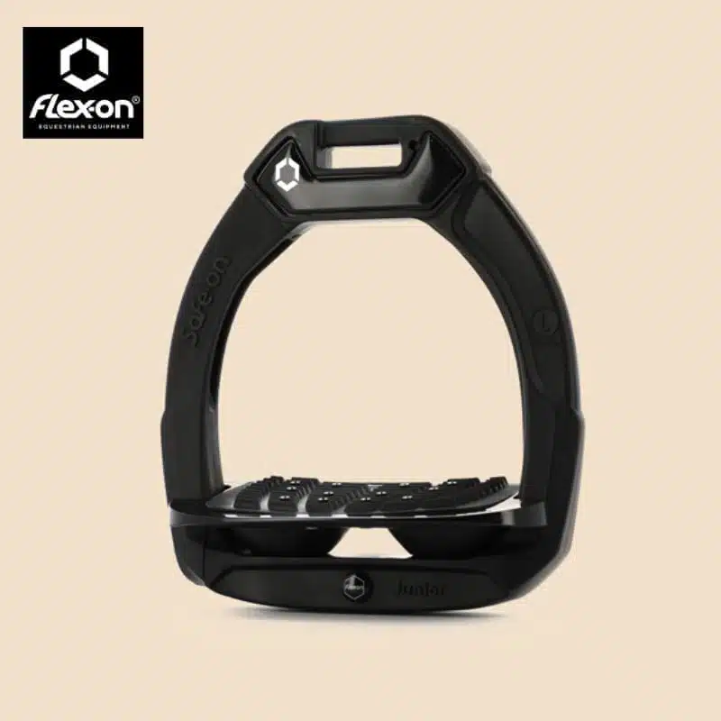 ETRIERS SAFE ON JUNIOR NOIR FLEX ON Sellerie Equinoxe Shop Fuveau