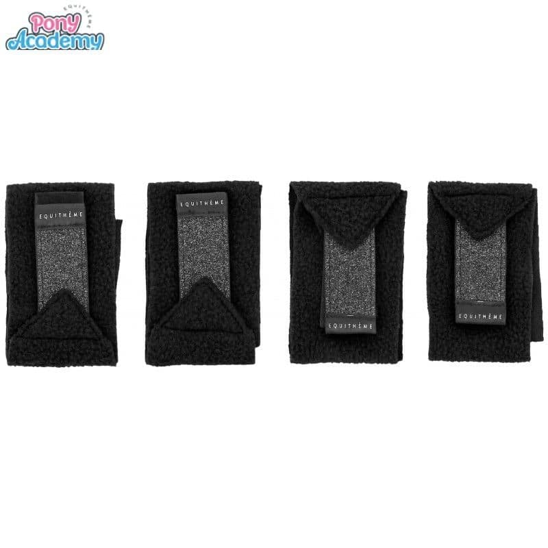 Mini-bandages noir paillettes PONY ACADEMY 901433002 Sellerie Equinoxe Shop Fuveau