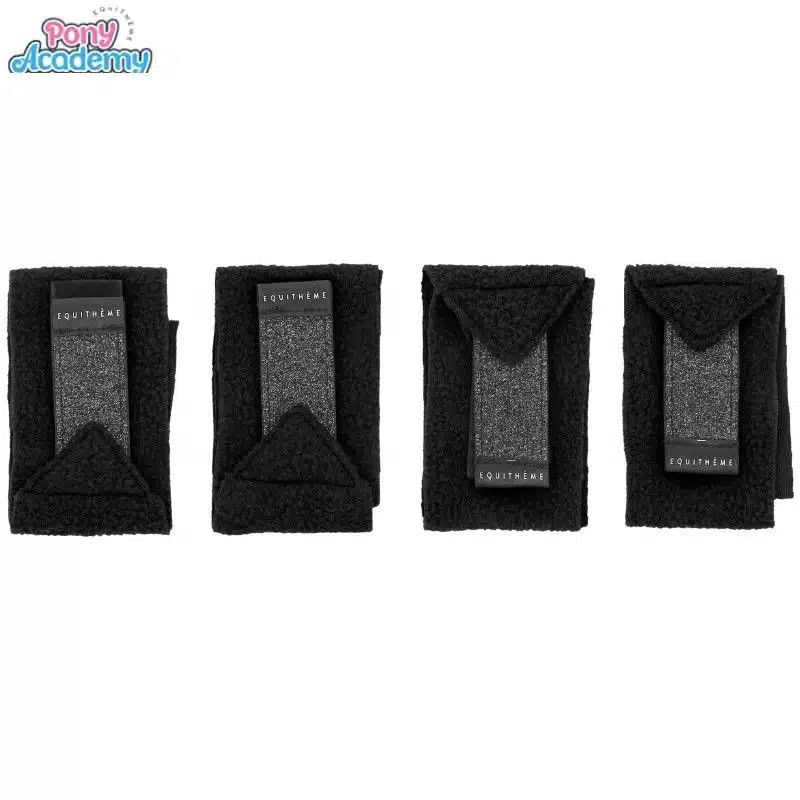 Mini-bandages noir paillettes PONY ACADEMY 901433002 Sellerie Equinoxe Shop Fuveau