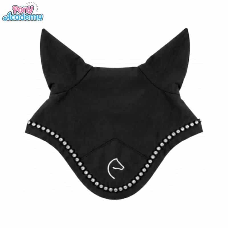 Mini-bonnet noir à strass PONY ACADEMY 901432002 Sellerie Equinoxe Shop Fuveau