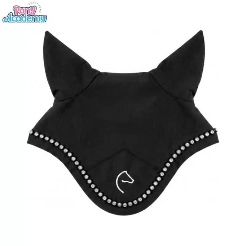Mini-bonnet noir à strass PONY ACADEMY 901432002 Sellerie Equinoxe Shop Fuveau