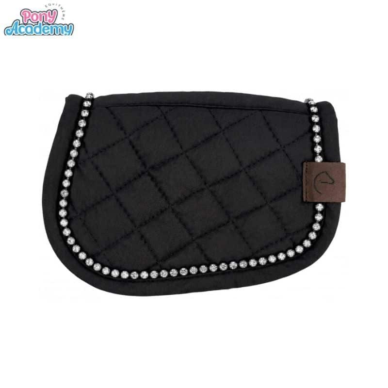 Mini-tapis noir à strass PONY ACADEMY 901430002 Sellerie Equinoxe Shop Fuveau