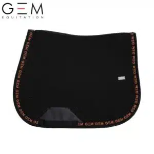 Tapis de selle GEM MESH NOIR CORAIL Spring Summer 2026 Sellerie Equinoxe Shop Fuveau