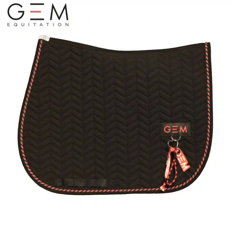 Tapis de selle GEM PASTA NOIR Spring Summer 2026 Sellerie Equinoxe Shop Fuveau