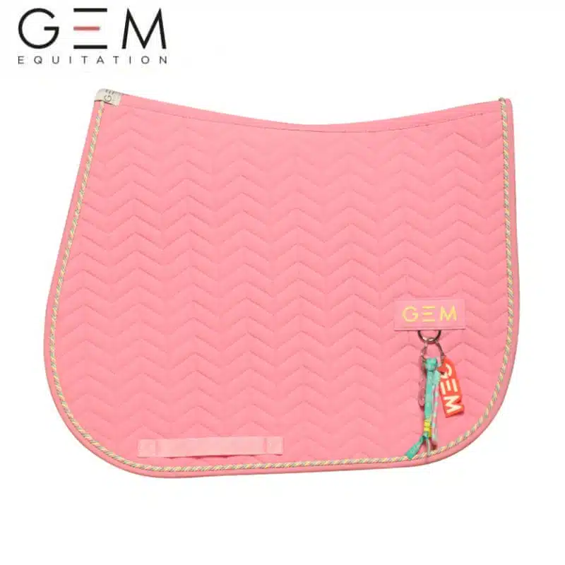 Tapis de selle GEM PASTA ROSE Spring Summer 2026 Sellerie Equinoxe Shop Fuveau