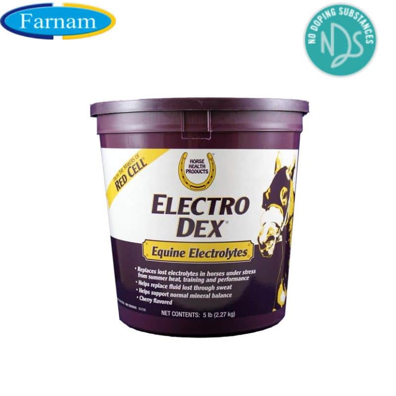 Electrolytes en poudre ELECTRO DEX Compensation des pertes électrolytiques Arôme cerise Sellerie Equinoxe Shop