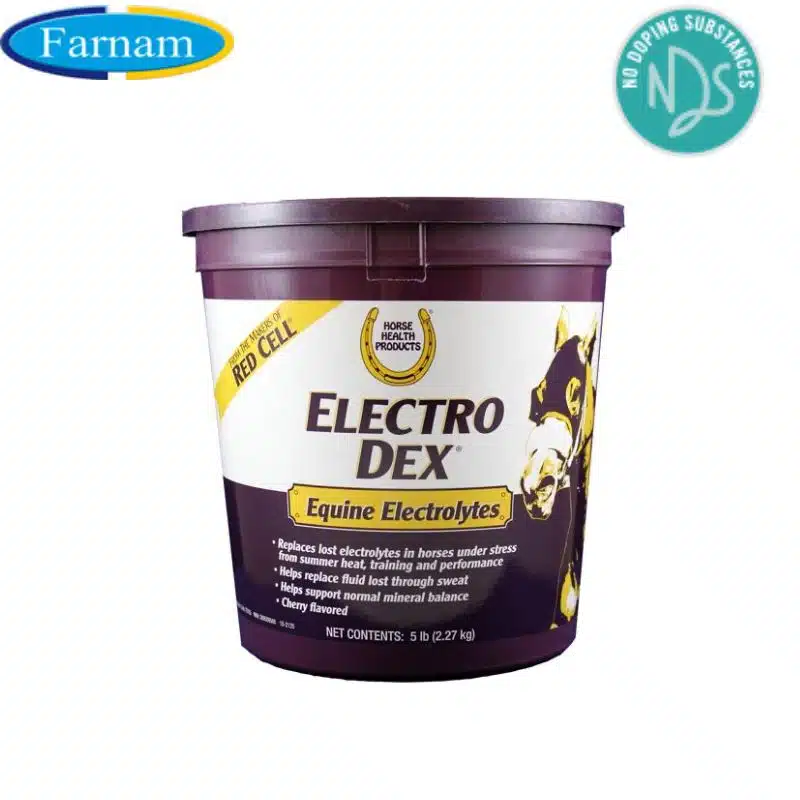 Electrolytes en poudre ELECTRO DEX Compensation des pertes électrolytiques Arôme cerise Sellerie Equinoxe Shop