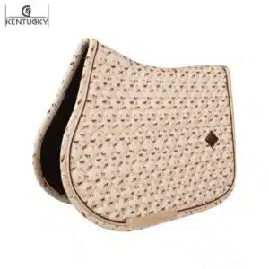 Tapis de Selle Velvet Horse Printing Jumping Beige Sellerie Equinoxe Shop