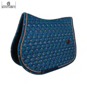 Tapis de Selle Velvet Horse Printing Jumping Marine Sellerie Equinoxe Shop