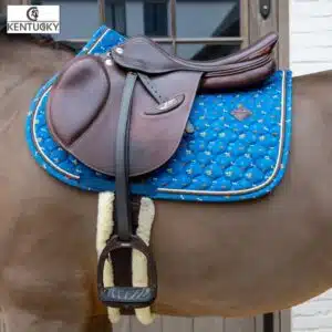 Tapis de Selle Velvet Horse Printing Jumping Marine cheval Sellerie Equinoxe Shop