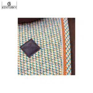 Tapis de Selle en Velours avec Imprimés Beige Kentucky 42807-00 Horsewear Sellerie Equinoxe Shop