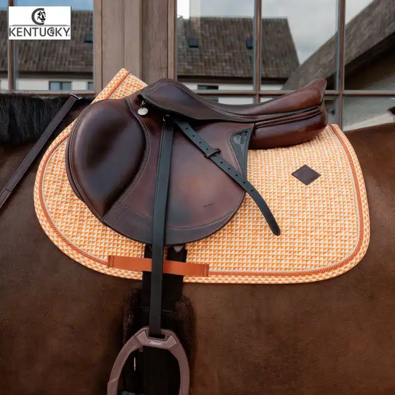 Tapis de Selle en Velours avec Imprimés Kentucky 42807-45-SJ Horsewear Sellerie Equinoxe