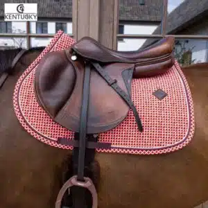 Tapis de Selle en Velours avec Imprimés Purple Kentucky 42807-75-SJ Horsewear Sellerie Equinoxe