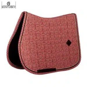 Tapis de Selle en Velours avec Imprimés Purple Kentucky 42807-75-SJ Horsewear Sellerie Equinoxe Fuveau