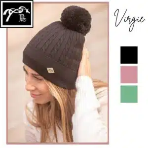 Bonnet Pénélope Virgie Bonnet Pénélope Virgie avec pompon en fausse fourrure