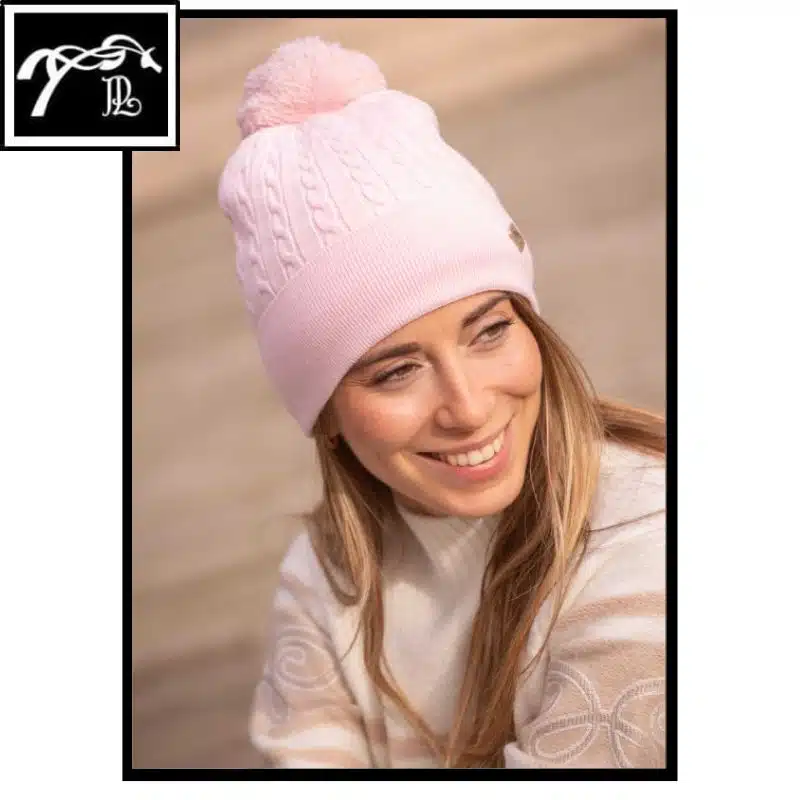 Bonnet Pénélope Virgie rose poudré