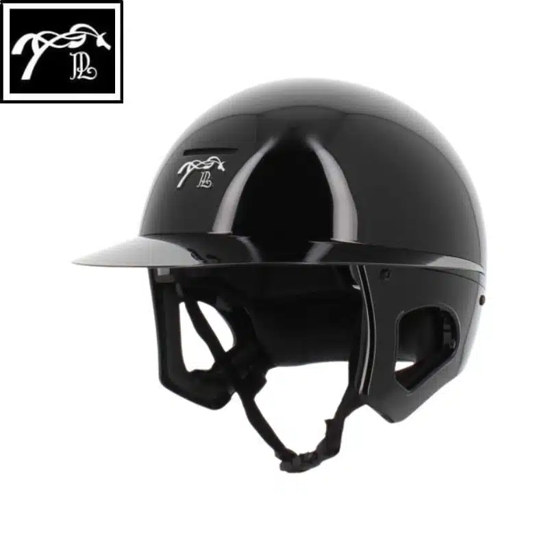Casque Pénélope Freejump Noir Glossy à visière longue