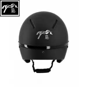 Finition arrière avec logo casque Pénélope by Freejump Noir Mat Arrière casque Pénélope by Freejump noir mat