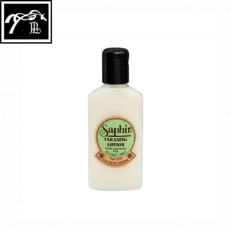 Lotion Nettoyante Saphir pour nettoyer les cuirs lisses avant leur entretien