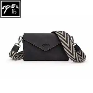 New Phone Pocket Pénélope noir Pochette téléphone Pénélope en cuir noir